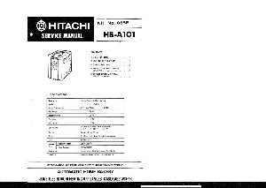 Сервисная инструкция Hitachi HB-A101 ― Manual-Shop.ru
