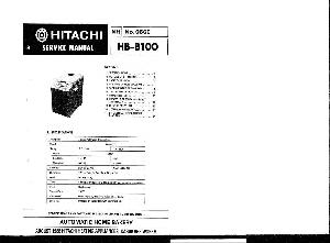 Service manual HITACHI HB-B100 ― Manual-Shop.ru
