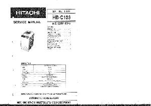 Сервисная инструкция Hitachi HB-C103 ― Manual-Shop.ru