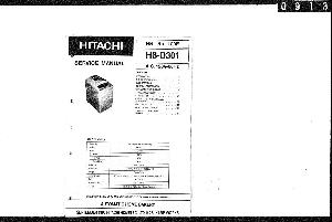 Сервисная инструкция HITACHI HB-D301 ― Manual-Shop.ru