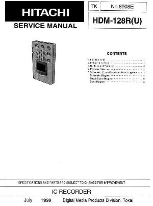 Сервисная инструкция Hitachi HDM-128R ― Manual-Shop.ru