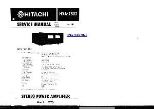 Сервисная инструкция Hitachi HMA-7500, HMA-7500MKII ― Manual-Shop.ru