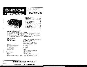 Сервисная инструкция Hitachi HMA-7500MK2  ― Manual-Shop.ru