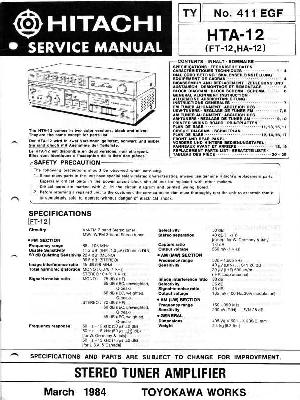 Service manual Hitachi HTA-12 ― Manual-Shop.ru