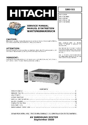 Сервисная инструкция Hitachi HTA-DD3 ― Manual-Shop.ru