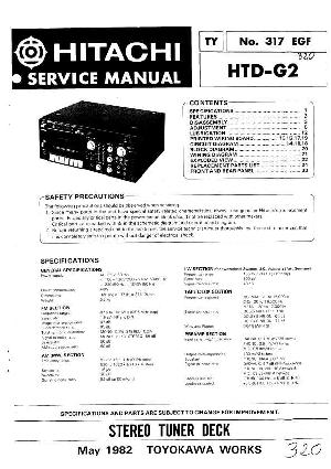 Сервисная инструкция Hitachi HTD-G2 ― Manual-Shop.ru