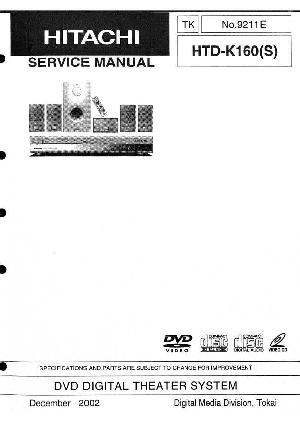 Сервисная инструкция Hitachi HTD-K160S ― Manual-Shop.ru