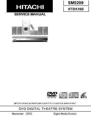 Сервисная инструкция Hitachi HTDK160 ― Manual-Shop.ru