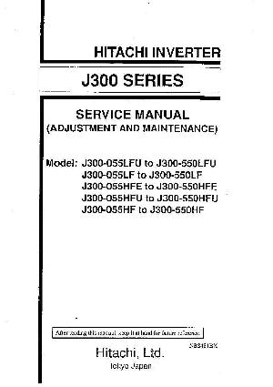 Сервисная инструкция Hitachi J300 INVERTER ― Manual-Shop.ru