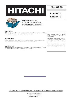 Сервисная инструкция HITACHI L19DG07U, L22DG07U ― Manual-Shop.ru
