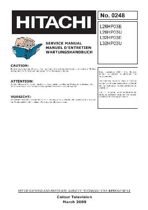 Service manual Hitachi L26HP03E, U, L32HP03E, U ― Manual-Shop.ru