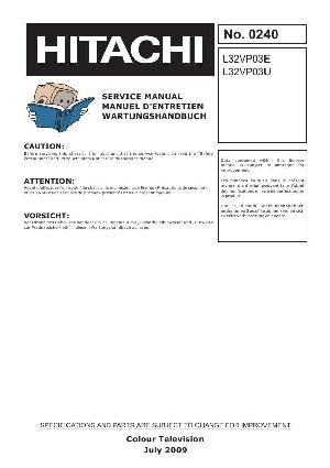 Service manual Hitachi L32VP03E ― Manual-Shop.ru