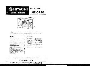 Сервисная инструкция Hitachi MR-5750 ― Manual-Shop.ru