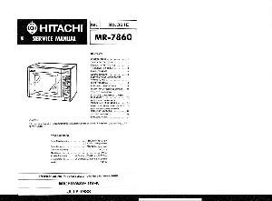 Сервисная инструкция Hitachi MR-7860 ― Manual-Shop.ru