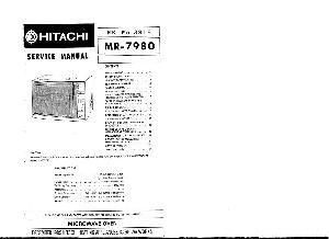 Сервисная инструкция Hitachi MR-7980 ― Manual-Shop.ru