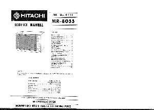 Сервисная инструкция HITACHI MR-8055 ― Manual-Shop.ru