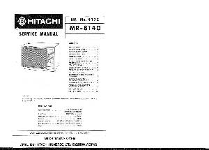 Сервисная инструкция HITACHI MR-8140 ― Manual-Shop.ru