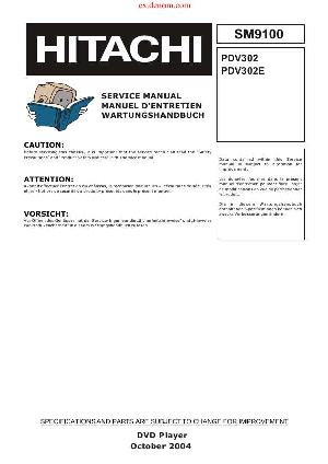 Сервисная инструкция Hitachi PDV-302E ― Manual-Shop.ru
