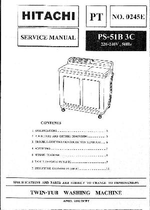 Сервисная инструкция Hitachi PS-51B3C ― Manual-Shop.ru