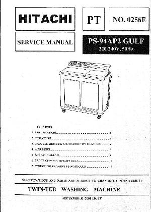 Сервисная инструкция Hitachi PS-94P2 GULF ― Manual-Shop.ru