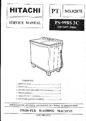 Service manual Hitachi PS-99BS3C, R-270AK1 ― Manual-Shop.ru