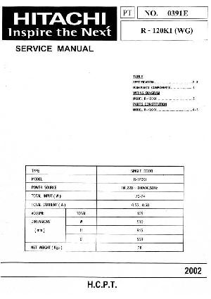 Сервисная инструкция Hitachi R-120K1 ― Manual-Shop.ru