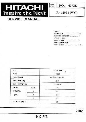 Сервисная инструкция Hitachi R-120L1 ― Manual-Shop.ru