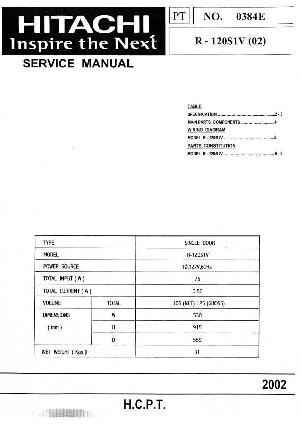 Service manual Hitachi R-120S1V ― Manual-Shop.ru