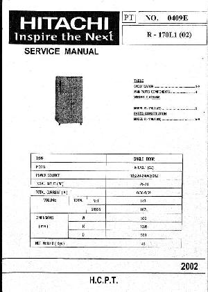 Сервисная инструкция Hitachi R-170L1(02) ― Manual-Shop.ru