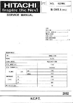 Service manual Hitachi R-200L1(WG) ― Manual-Shop.ru