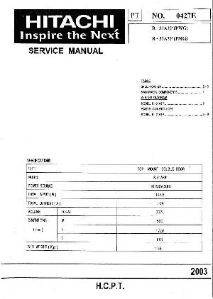 Сервисная инструкция Hitachi R-31A3P ― Manual-Shop.ru