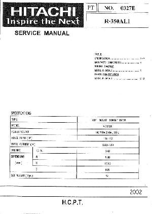 Сервисная инструкция Hitachi R-350AL1 ― Manual-Shop.ru