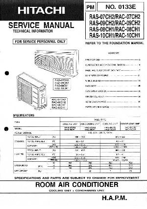 Сервисная инструкция Hitachi RAS-07, RAS-09CH2 ― Manual-Shop.ru