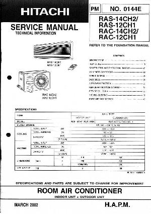 Сервисная инструкция Hitachi RAS-07, CH2, 08CH1, 09CH2, 10CH1 ― Manual-Shop.ru