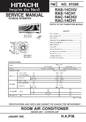 Сервисная инструкция Hitachi RAS-14CH1, 3 ― Manual-Shop.ru