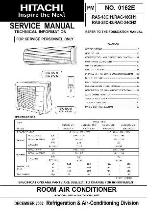 Сервисная инструкция Hitachi RAS-18CH1, 24CH2 ― Manual-Shop.ru