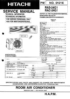Сервисная инструкция Hitachi RAS-24G1 ― Manual-Shop.ru