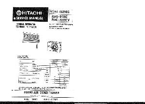 Сервисная инструкция HITACHI RAS-3108C ― Manual-Shop.ru
