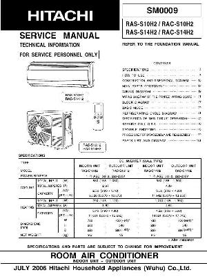 Сервисная инструкция Hitachi RAS-S10H2, RAS-S14H2 ― Manual-Shop.ru
