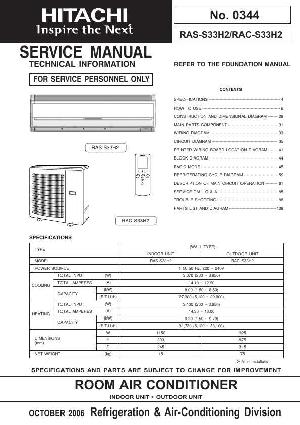 Сервисная инструкция Hitachi RAS-S33H2 ― Manual-Shop.ru