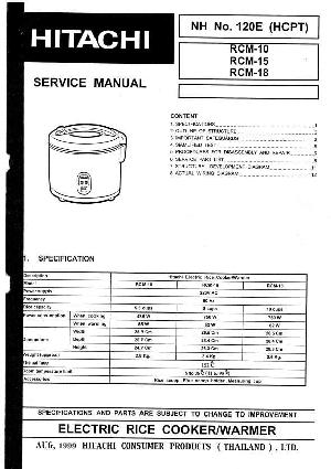 Сервисная инструкция Hitachi RCM-10, 15, 18, ― Manual-Shop.ru