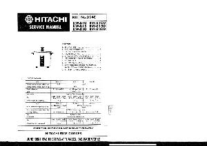 Сервисная инструкция Hitachi RW-B10, RW-B15, RW-B20 ― Manual-Shop.ru