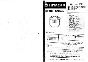 Сервисная инструкция Hitachi RZ-HT10YP, RZ-HT15YP, RZ-HT18YP ― Manual-Shop.ru