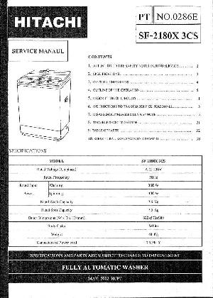 Сервисная инструкция Hitachi SF-2180X3CS ― Manual-Shop.ru