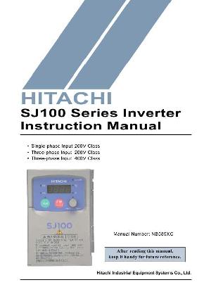 Сервисная инструкция Hitachi SJ100 INVERTER ― Manual-Shop.ru