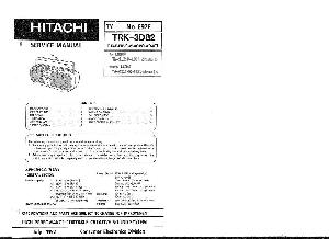 Сервисная инструкция Hitachi TRK-3D82 ― Manual-Shop.ru