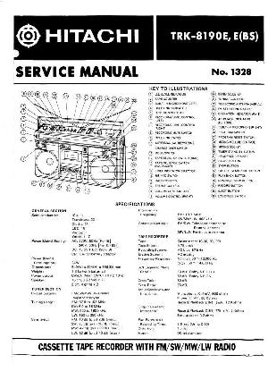 Сервисная инструкция Hitachi TRK-8190E ― Manual-Shop.ru