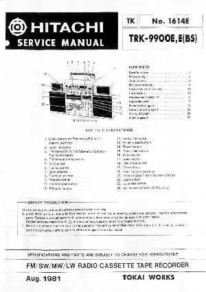 Сервисная инструкция Hitachi TRK-9900E ― Manual-Shop.ru