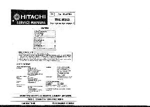 Сервисная инструкция HITACHI TRK-W360 ― Manual-Shop.ru