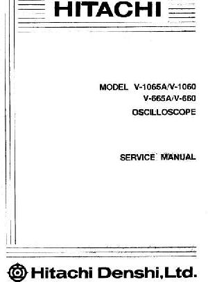 Сервисная инструкция Hitachi V-660, V-665A, V-1060, V-1065A ― Manual-Shop.ru